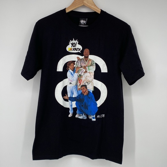 Stussy x MC Lyte YO MTV Raps T-Shirt Vintage Size Small New With Tags - Picture 2 of 11